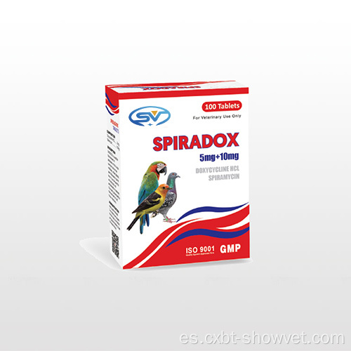 Tabletas de clorhidrato de doxiciclina GMP 500mg para animales